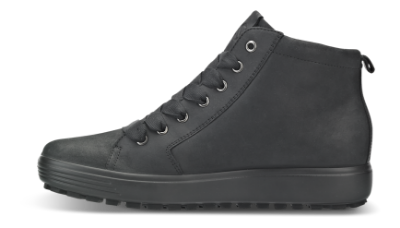 ECCO kort damestøvlett sort 450163 SOFT 7 LU