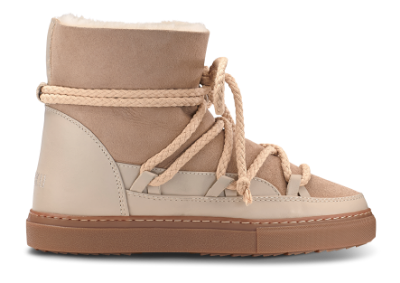 Inuikii Kort damestøvle Beige 75202-005