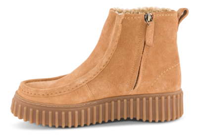 Clarks Torhill Cozy D Vinterstøvel Light Tan Lea