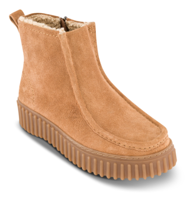 Clarks Torhill Cozy D Vinterstøvel Light Tan Lea