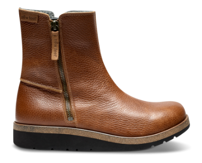 New Feet Korte damestøvletter Brun 192-81-139