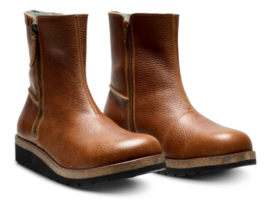 New Feet Korte damestøvletter Brun 192-81-139