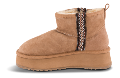 Lune Chestnut Teddystøvel Brun 102