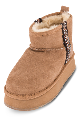 Lune Chestnut Teddystøvel Brun 102