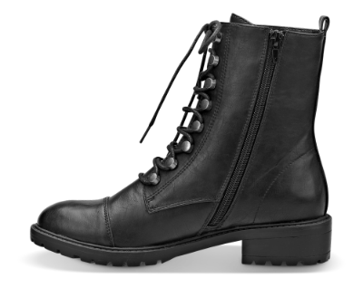 B&CO kort damestøvlett sort