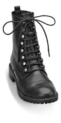 B&CO kort damestøvlett sort