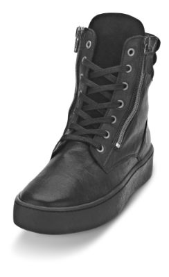 B&CO kort damestøvlett sort