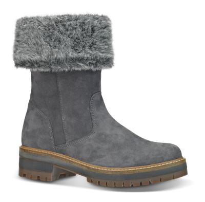 B&CO kort damestøvlett grå