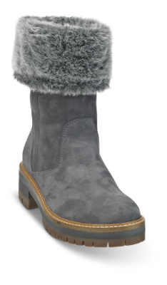 B&CO kort damestøvlett grå