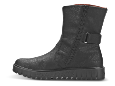 Rieker kort damestøvlett sort Y3478-00