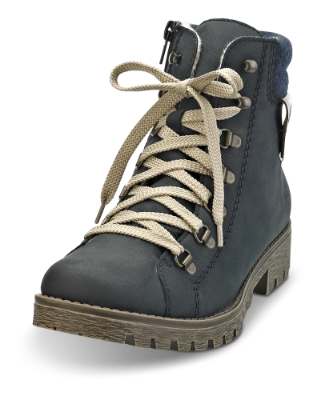 Rieker kort damestøvle navy 785F8-14