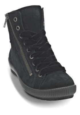 Legero kort damestøvle sort 309614
