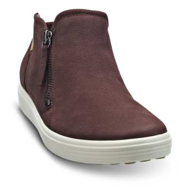 ECCO kort damestøvle bordeaux 430243 SOFT 7 LA