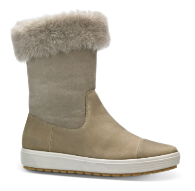 ECCO damestøvlett lysebrun 450143 SOFT 7 LU