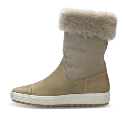 ECCO damestøvlett lysebrun 450143 SOFT 7 LU