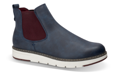 Marco Tozzi kort damestøvlett navy 2-2-25494-21