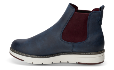 Marco Tozzi kort damestøvlett navy 2-2-25494-21