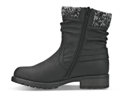 B&CO kort damestøvlett sort