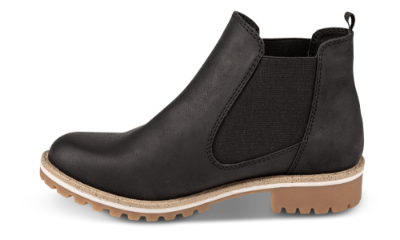 B&CO kort damestøvlett sort