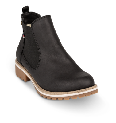 B&CO kort damestøvlett sort