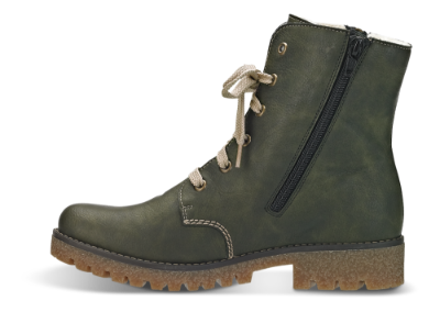 Rieker kort damestøvlett grønn 79839-54