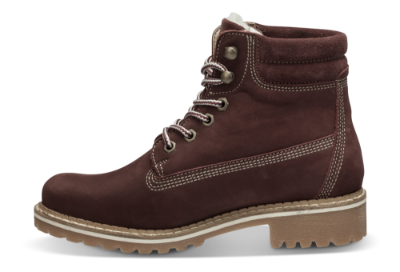 Tamaris kort damestøvlett burgunder 1-1-26244-23