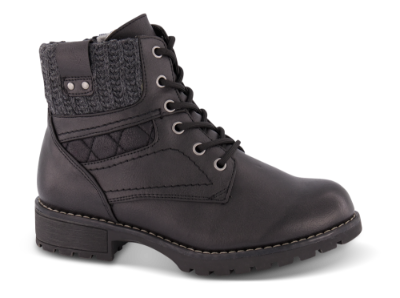 Jana Comfort kort damestøvlett sort 8-8-26210-23