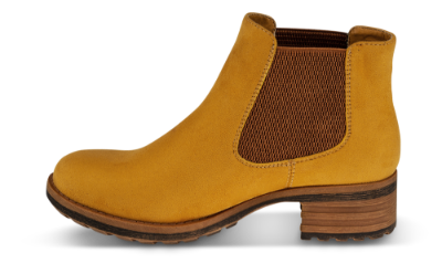 Rieker kort damestøvlett karri gul 96884-68