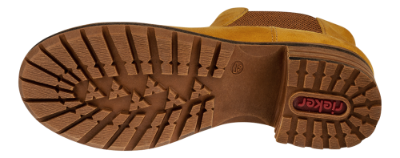 Rieker kort damestøvlett karri gul 96884-68