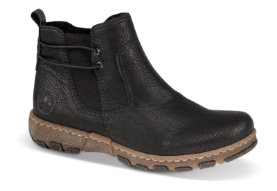 Rieker kort damestøvlett sort Z0162-00