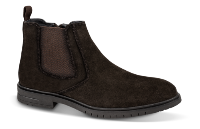 Odiin kort herrestøvlett mørkebrun