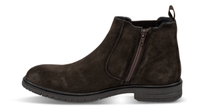 Odiin kort herrestøvlett mørkebrun