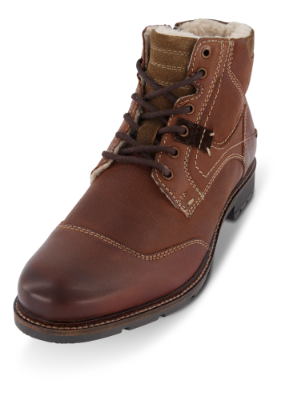 Odiin kort herrestøvlett brun