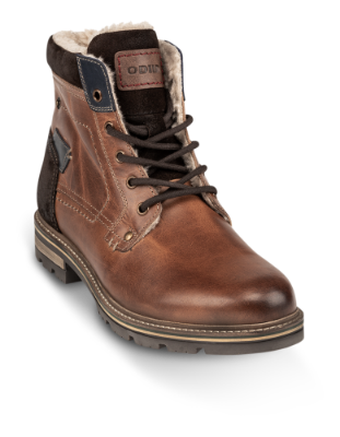 Odiin kort herrestøvlett brun