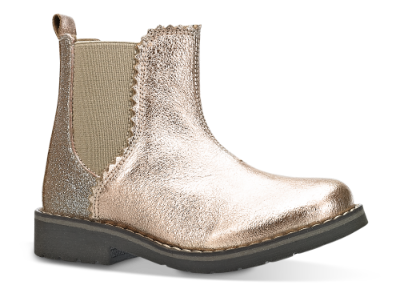 Skofus barnestøvlett rosa metallic