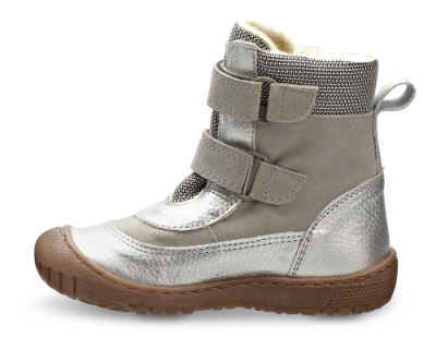 Skofus barnestøvlett sølv