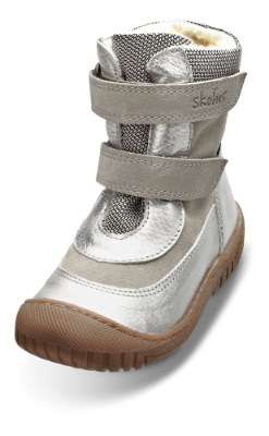Skofus barnestøvlett sølv