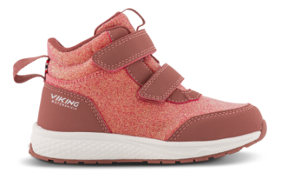 Viking Bouncy Glitter Mid WP High Sneaker Rosa 3-55510