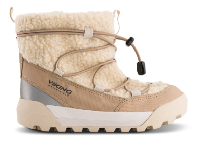 Viking Expower Flake Warm WP SL Vinterstøvel Beige 3-95355