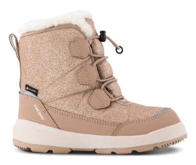 Viking Mispel Toasty Glitter Warm GTX Vinterstøvle Beige 3-96010