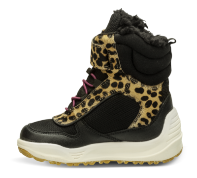 Woden Wonder barnestøvlett leopard WW9020