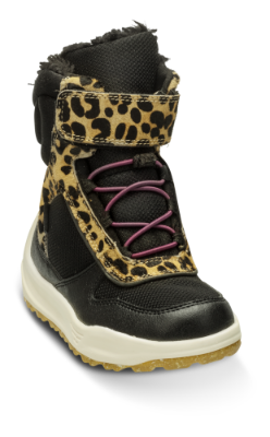 Woden Wonder barnestøvlett leopard WW9020