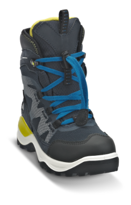 ECCO barnestøvlett sort/blå 710202 SNOW MOUN