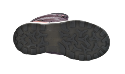 ECCO barnestøvlett sort/burgunder 710203 SNOW MOUN