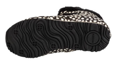 Woden Wonder barnestøvlett sort/hvit WW3301