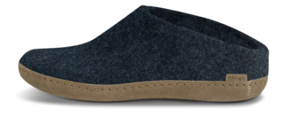 Glerups Tøffel med Skindsål Blå
