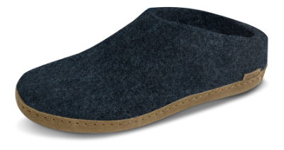 Glerups Tøffel med Skindsål Blå