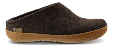 Glerups Tøfler med Naturgummisåle Brun