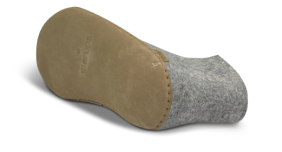 Glerups Hjemmesko med Skindsål Grå