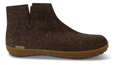 Glerups Hjemmesko med Naturgummisål Brun